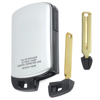 KEYECU 314.3 MHz ID74 Чип FCC ID: HYQ14ADR Keyless Entry 6 бутон за дистанционно ключодържател за Toyota Sienna 2011-2019