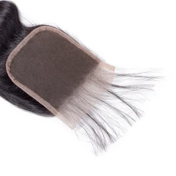 Скъпа бразилският Реми коса дантела закриване на обемна вълна 4x4 с косата на бебето човешка коса естествен цвят безплатен част безплатна доставка