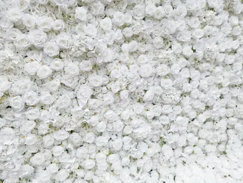 SPR 3D white / слонова кост минимизиране на стена с папийонка изкуствени цветя сватба повод на фона на подреждане на цветя за декорация