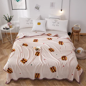 Фланелевое градините или коралово Флисовое одеяло супер меко одеяло покривалото на дивана зимни топли кърпи лека пране на одеала от изкуствена кожа дропшиппинг MQ