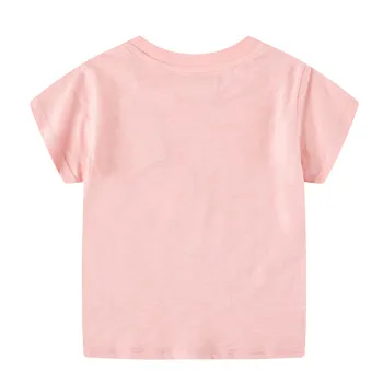 Скокове метра Детски тениска за момичета с принтом еднорози летни тениски, потници Детски дрехи тениски дете