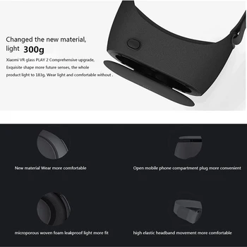 Оригинален 3D очила за виртуална реалност Xiaomi VR Play за 4.7 - 5.7 Телефонна слушалка Xiaomi Mi VR Play2 към администратора Cinema