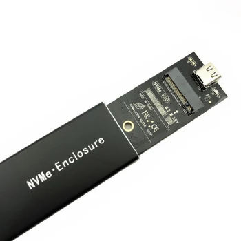 NVMe Case Box 10gb USB C Gen2 M Key PCIe NVME M2 SSD Case NVMe Enclosure M2 SSD-диск за 2230 2242 2260 2280 M2 SSD-диск