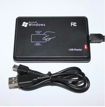 10 бр./лот нов USB RFID ID безконтактен безконтактен четец за смарт карти EM4001 EM4100 Windows