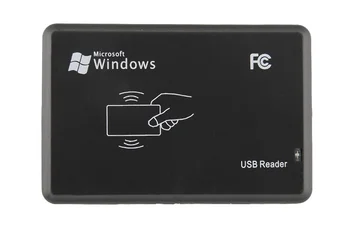 10 бр./лот нов USB RFID ID безконтактен безконтактен четец за смарт карти EM4001 EM4100 Windows