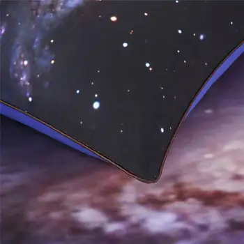 BeddingOutlet 3D печатни уютни калъфки за възглавници галактика, вселената космоса тематични меки калъфки не изчезват калъфка 1 бр 2 размера