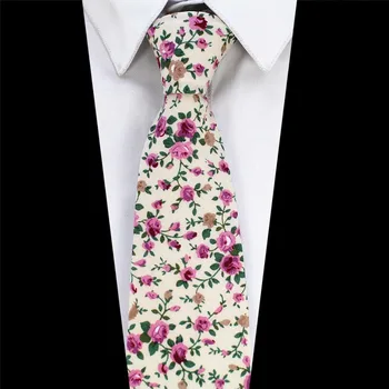 GUSLESON Fashion Design Brand New 8 см вратовръзка памучни вратовръзки за мъжете сватба Пейсли Corbatas Party цветни Gravatas вратовръзка на шията