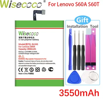 WISECOCO 3550mAh BL245 батерия за Lenovo S60A S60-A S60T Phone на склад батерия е с високо качество+проследяване номер