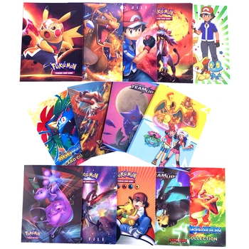24 стила на колекция от Pokemon карти албум книга карикатура аниме джобен Пикачу любими пакет притежателя албум играчка за деца
