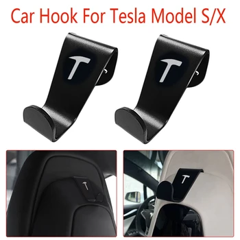 2 X облегалката за глава столчето за кола кука Закачалка притежателят е Подходящ за Tesla Model 3/S/X