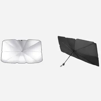 Колата козирка от Слънцето протектор чадър на auto предния прозорец чадър на предното стъкло корица Q39F
