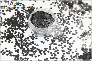3 мм размер Pearlesent черен цвят точка устойчиви на разтворител кръг форми блясък за нокти, гел, лак за нокти и други бижута на изкуството