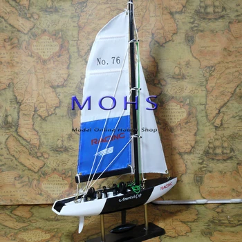 Безплатна доставка в 3 цвята дървена плаване с лодка модел от дърво малък мащаб модел на цип крайни продукти, не се нуждаят от монтаж