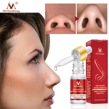 Нано злато носа красив етерично масло формирането на красива грижи за нос носната кост ремоделиране масло асансьор магическа същност на крем 10 мл