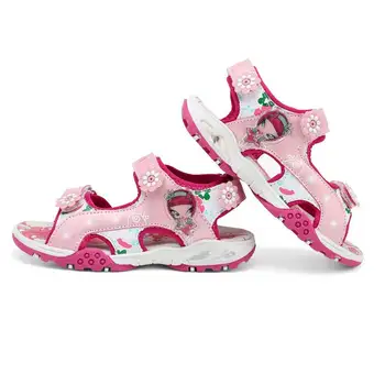 Нови летни детски момиче сандали принцеса момиче сандали устойчива на плъзгане подметка децата бебе момиче обувки