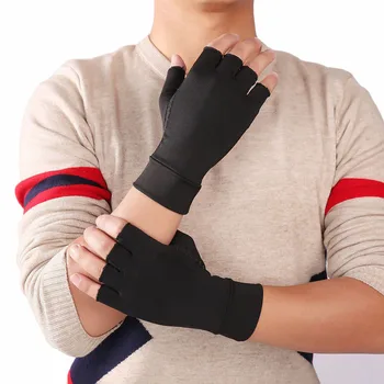 1 чифт компрессионных ръкавици артрит, високи медни влива ръкавици за артрит, за мъже и жени,ръкавици за облекчаване на болката при артрит