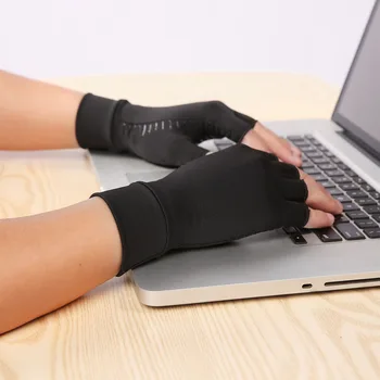 1 чифт компрессионных ръкавици артрит, високи медни влива ръкавици за артрит, за мъже и жени,ръкавици за облекчаване на болката при артрит