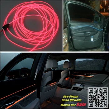 NOVOVISU For SEAT Leon Car Interior Ambient Light Panel For Car illumination Inside Cool Настройка Strip Refit Light Fiber Optic