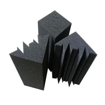Нов 8 пакет от 4,6 Х 4,6 х 9,5 в черно шумоизолация изолация на бас капан акустична стена пяна подложка студио пяна плочки (