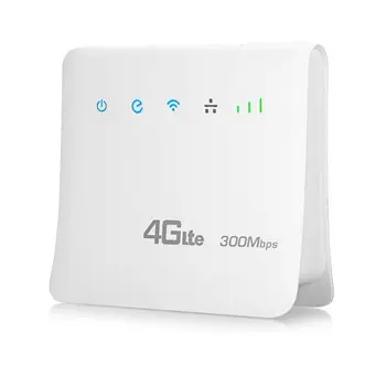 Отключени 300 Mbit / s, Wi-Fi рутери 4G lte cpe мобилен рутер с LAN порт за поддръжка на SIM-карти, преносим безжичен рутер, Wi-Fi 4G рутер
