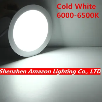 25 Вата кръг led тавана лампа, вградена Кухня, Баня лампа 85-265 в LED Down светлина топло бяло/бяло/студено бяло Безплатна доставка