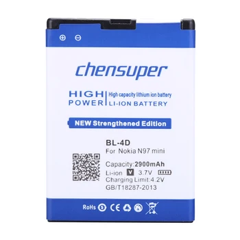 Chensuper 2900mAh BL-4D литиево-йонна батерия за телефон Nokia N97 mini,N8,E5-00 Е5 E7 T7