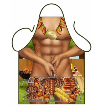 3D забавни престилки секси голи мъж и жена с престилка вечеря на барбекю парти за готвене престилка възрастни аксесоари за печене забавни подаръци за мъже