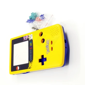 Направи си САМ Game Case For P0kem0n Limited Edition жълт син корпус Shell Cover Case замяна за Gameboy Color for GBC
