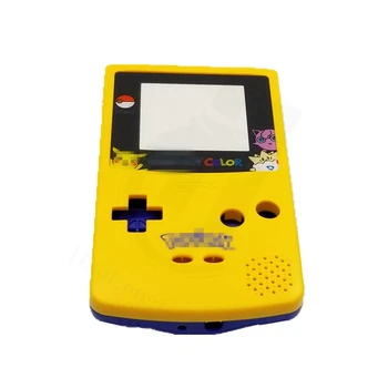 Направи си САМ Game Case For P0kem0n Limited Edition жълт син корпус Shell Cover Case замяна за Gameboy Color for GBC