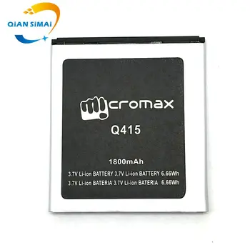 5шт нов Micromax Q415 батерия за мобилен телефон Micromax Q415 +песен-код