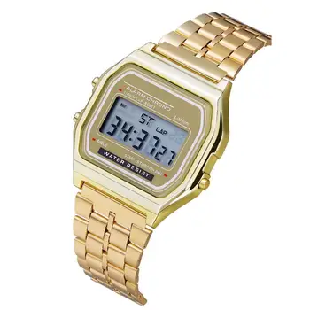 2020 мъжки дигитален часовник-тънки стоманени led електронни часовници светещи часовници дамски часовници за жени мъжки часовник