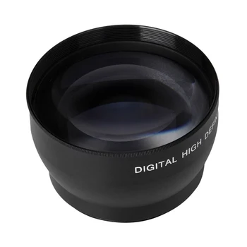 52 мм 2X увеличение на супер телефото обектив за Nikon AF-S 18-55 mm 55-200 мм обектив на камерата