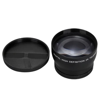 52 мм 2X увеличение на супер телефото обектив за Nikon AF-S 18-55 mm 55-200 мм обектив на камерата