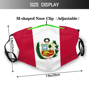 защитна маска с филтър знаме на Перу anti dust ФПЧ2.5 повторното използване на възрастен тийнейджър бебето е момиче