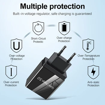 ОЛАФ USB зарядно устройство Quick charge 4.0 за iPhone X 8 7 бързо зарядно устройство за Samsung A50 A30 S9 Xiaomi Huawei qc 3.0 зарядно устройство за мобилен телефон