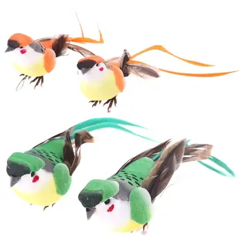 12 бр. изкуствена пяна перо моделиране птица САМ страна занаяти украшение подпори в градината у дома, сватбени декорации