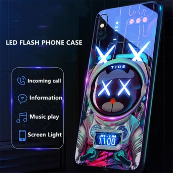 Цветна светлина повикване led светкавица калъф за телефон Samsung Galaxy S20FE S21 Plus A51 A71 S20 Ultra S20 Note 20 Ultra A30 A50 A10 на Корпуса