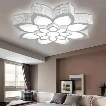 Модерен lotus LED тавана лампа led лампа с висока мощност led акрилни нов всекидневна, таван, осветителни тела, led блясък осветление на тавана лампа