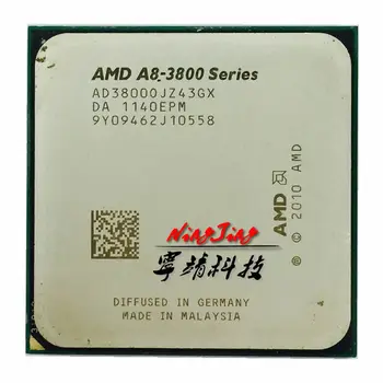 AMD A8-Series A8 3800 2.4 GHz Quad-Core CPU процесор AD3800OJZ43GX Socket FM1