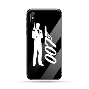 James bond 007 САМ phone Case cover Shell закалено стъкло за iphone 6 6S 7 8 plus X XR XS 11 PRO MAX