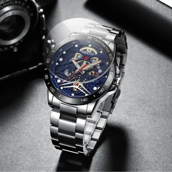 NIBOSI мода мъжки часовник човек ежедневни часовници е от неръждаема стомана мъжки ръчен часовник водоустойчив Спортен кварцов часовник датата на Relogio Masculino