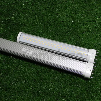 лампа 2G11 36W led tube light 9W 12W 15W 18W 22W SMD2835 smart driver clear cover млечния Cover 85-265V Warm/Cool White Real power