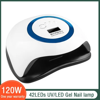 Нова сушилня за нокти LED UV-лампа 120 W/80 W/54 W за всички гелове 42 светодиода UV-лампа за нокти машина втвърдяване 10s/30s/60s таймер маникюр инструменти