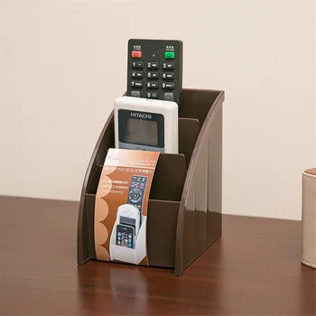 Пластмасова маса с телевизор дистанционно управление, телефон на организатора на притежателя щанд миещи домашен офис кутии за съхранение грим боклук случаи на съхранение