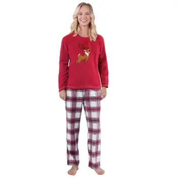 Коледа пижами набор от семейството изглеждат подходящи облекло дрехи, определени Коледа PJs набор от страна пижами, пижами, потници и панталони домашно облекло