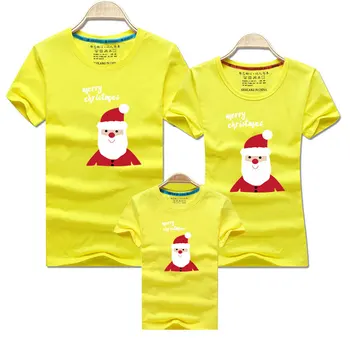 New Family Christmas Matching Clothing Mother Daughter Clothes Family Look Дядо Коледа Облекло За Мама И Син Party Dad Son Clothes