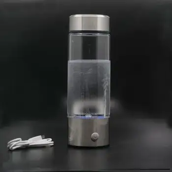 Гигроген-богата бутилка вода 420 мл преносим генератор на водород вода с високо боросиликатное стъкло бърз електролиза производител на водород