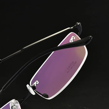 BCLEAR алуминиеви рамки очила, рамки и без рамки мъжете Бизнес стил недалновидни очила и оптични очила ново записване