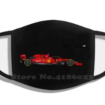 Sf90 На Мъже, Жени Миещи Черни Маски На Ferrari Sf90 Formula 1 Motorsport Racing Vettel Charles Leclerc Car Sports Car