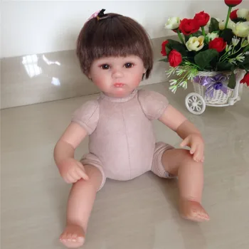 10 бр. / лот 16-24 сантиметра плат Body Fit 3/4 крайници Reborn Baby Doll високо качество на новороденото кукла с аксесоари за DIY дете подарък